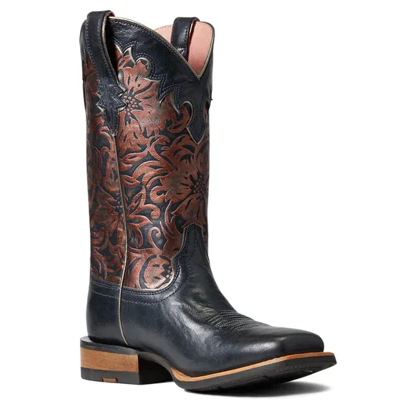 Ariat Womens Fiona Midnight/Floral Emboss Boot