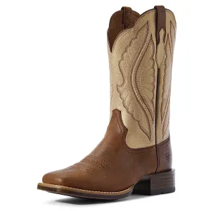 Ariat Women's Prime Time Western Boot Sassy Brown/Pop Gold