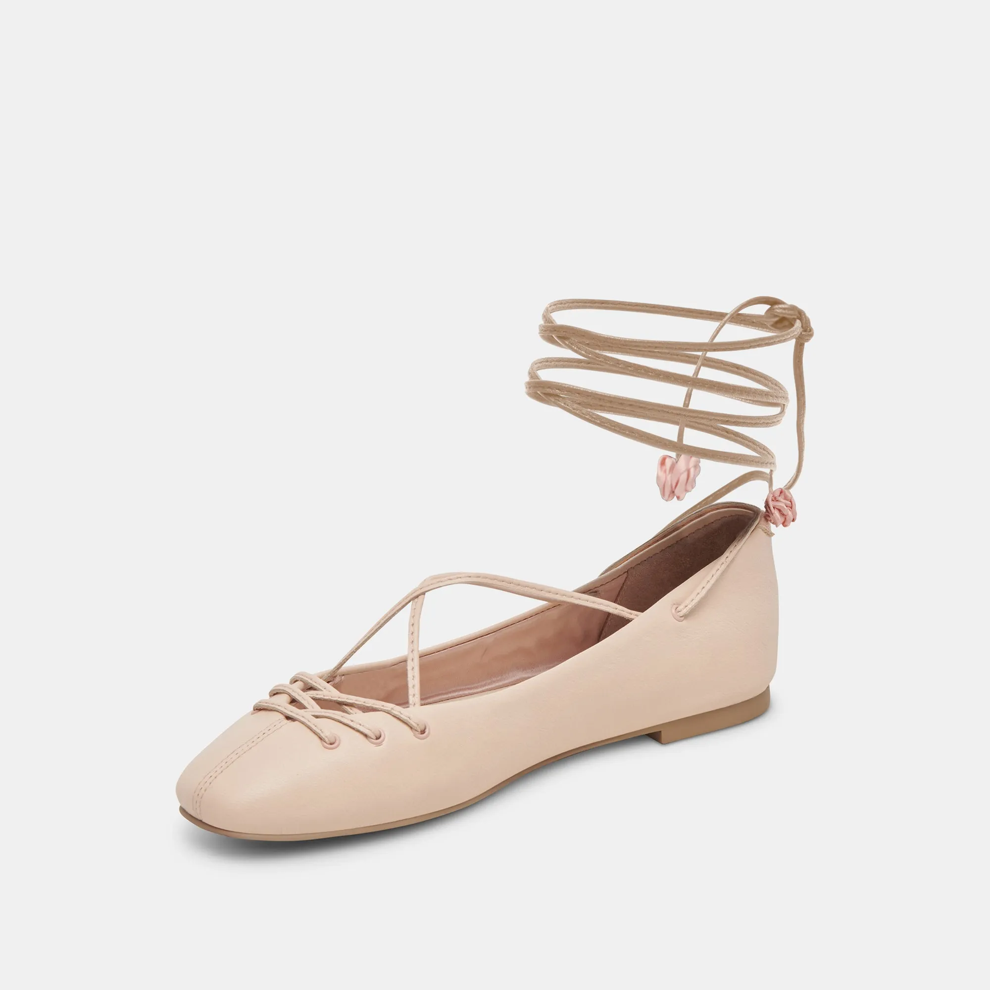 BEATE BALLET FLATS LIGHT PINK LEATHER