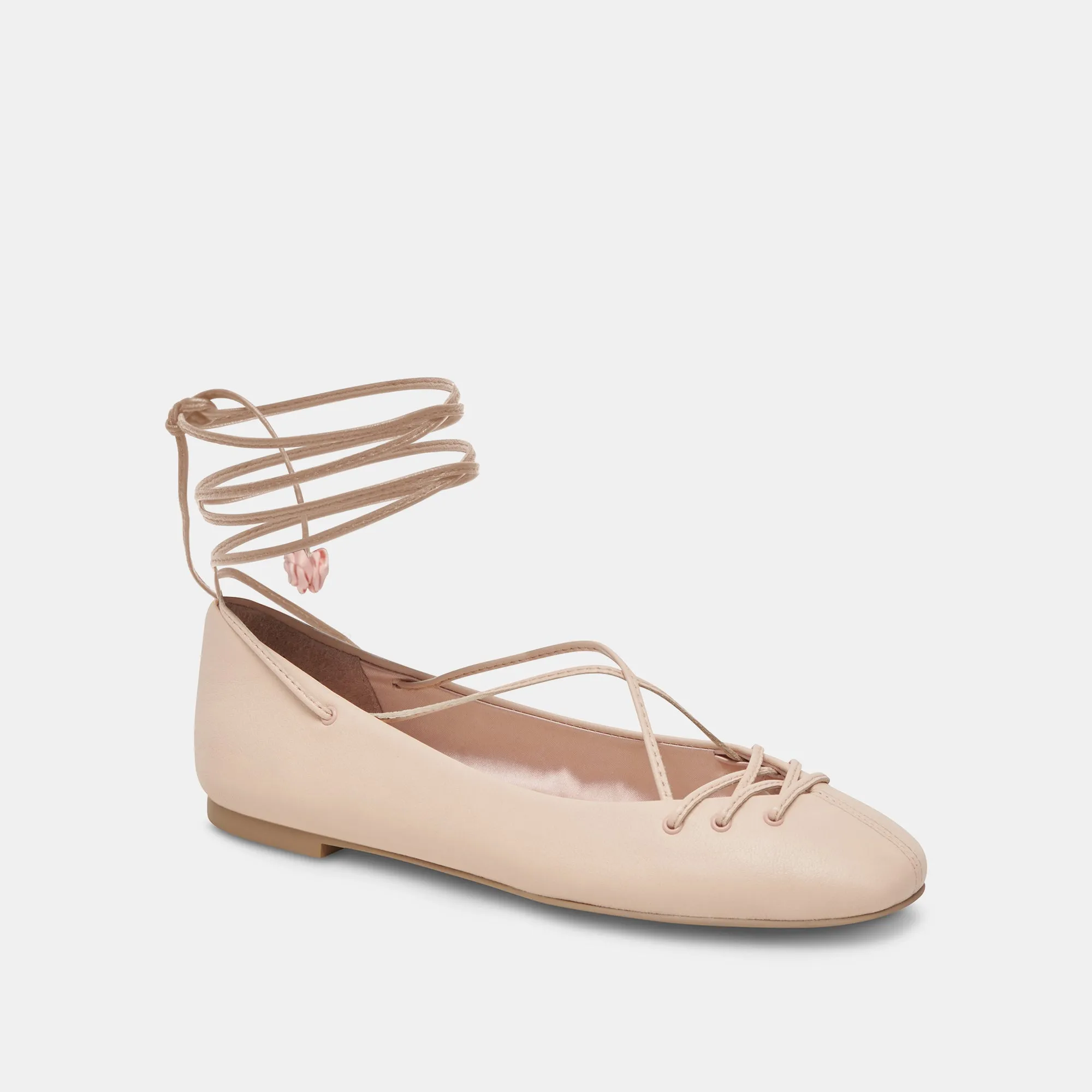 BEATE BALLET FLATS LIGHT PINK LEATHER