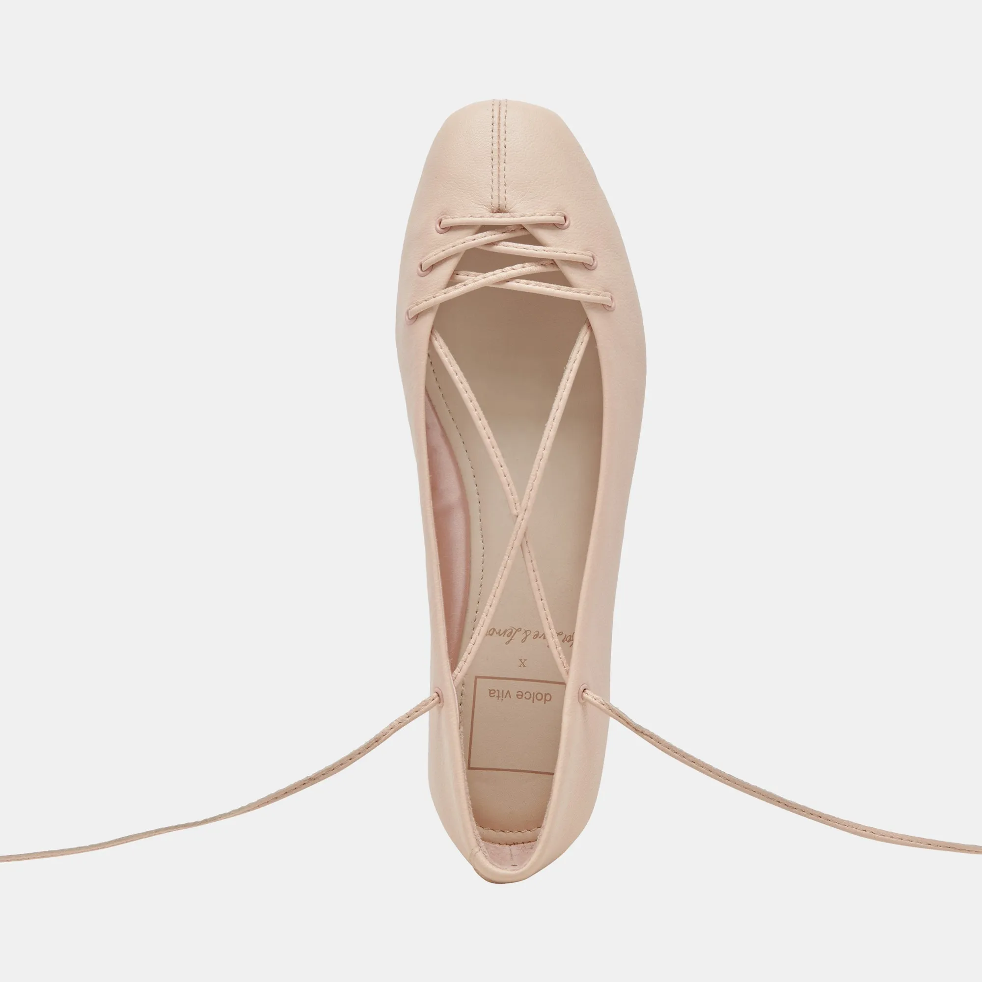 BEATE BALLET FLATS LIGHT PINK LEATHER