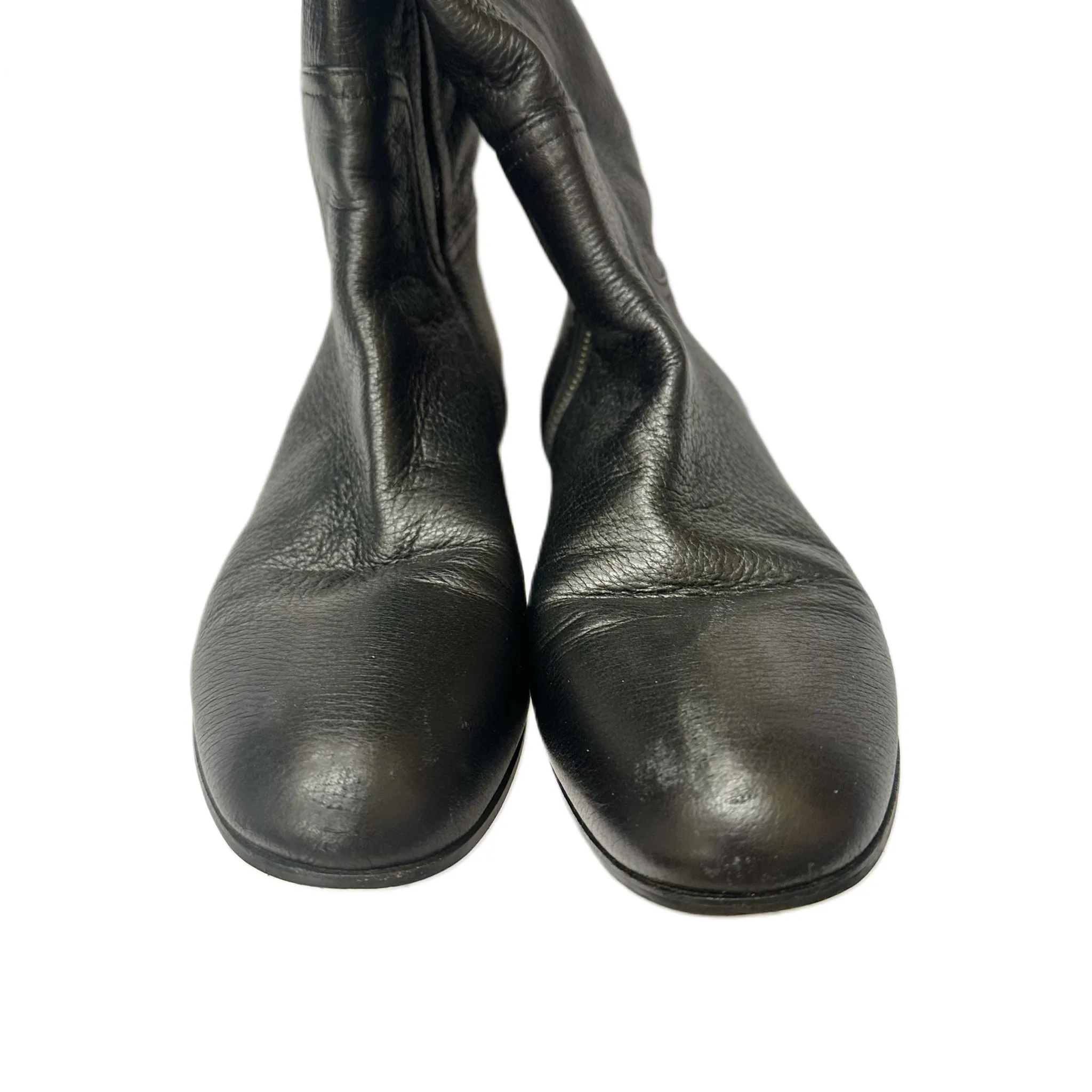 Boots Designer By Miu Miu In Black, Size: Small