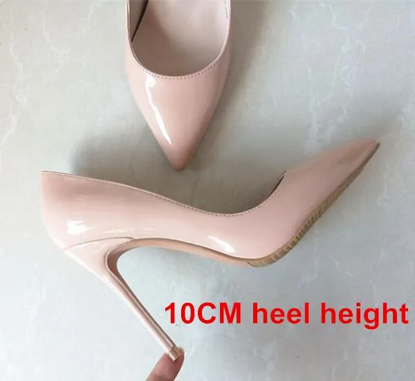 Brand Shoes Woman High Heels Pumps Nude High Heels 12CM Women Shoes High Heels Wedding Shoes Pumps Black Nude Shoes Heels B-0043