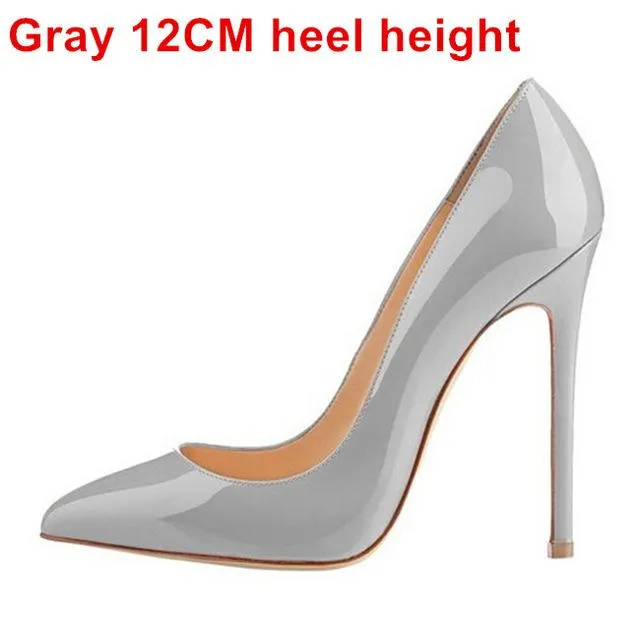 Brand Shoes Woman High Heels Pumps Nude High Heels 12CM Women Shoes High Heels Wedding Shoes Pumps Black Nude Shoes Heels B-0043