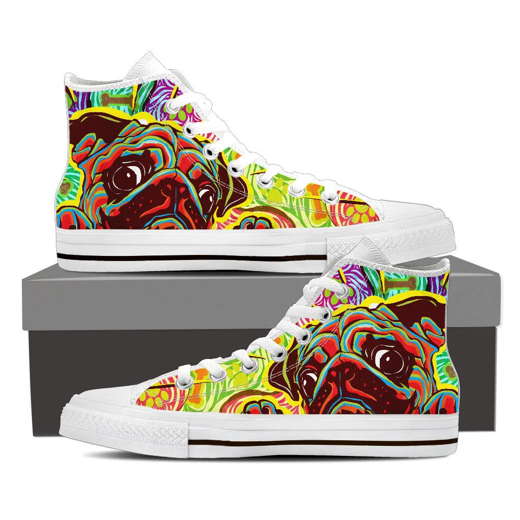 BRIGHT PUG HIGH-TOP SHOES MEN - FREE SHIPPING WORLDWIDE