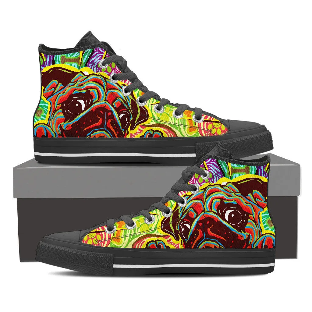 BRIGHT PUG HIGH-TOP SHOES MEN - FREE SHIPPING WORLDWIDE