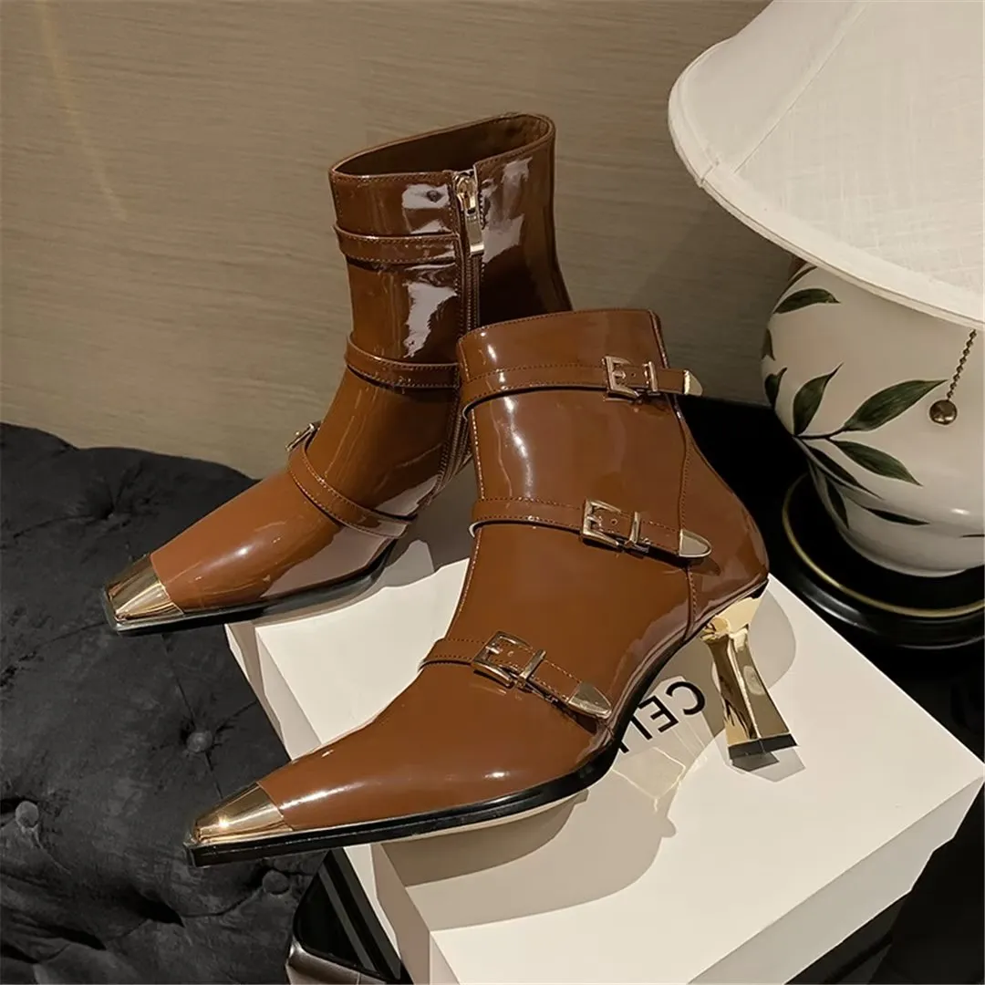 CrocSquare Petite Leather Boots