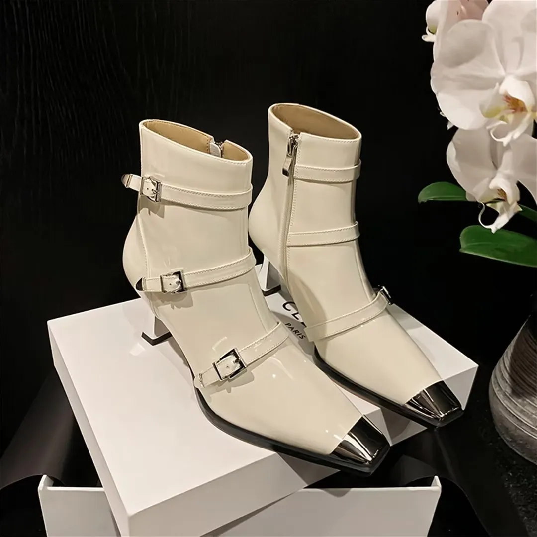 CrocSquare Petite Leather Boots