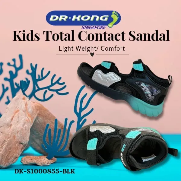 DR.KONG KIDS TOTAL CONTACT SANDALS DK-S1000855-BLK(RP : $99)