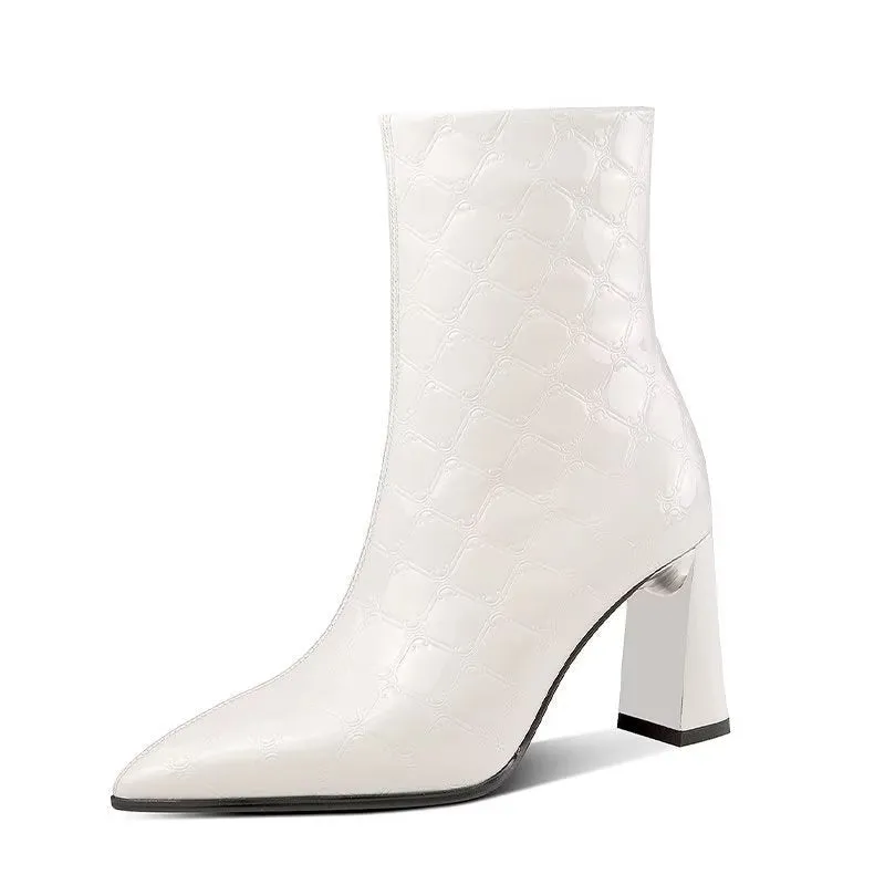 Exotic Chic Luxe High Heeled Boots