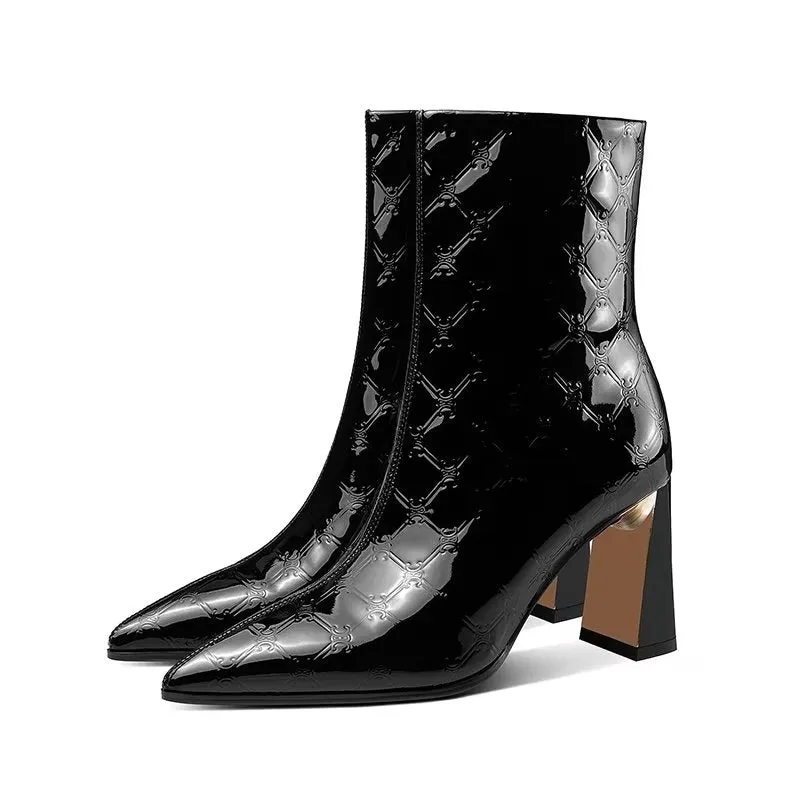 Exotic Chic Luxe High Heeled Boots