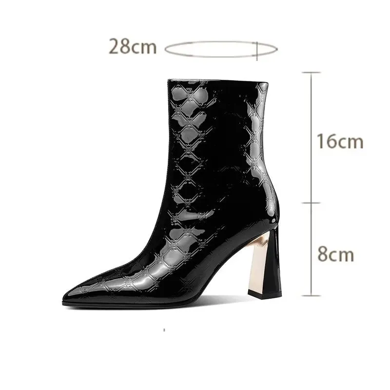 Exotic Chic Luxe High Heeled Boots