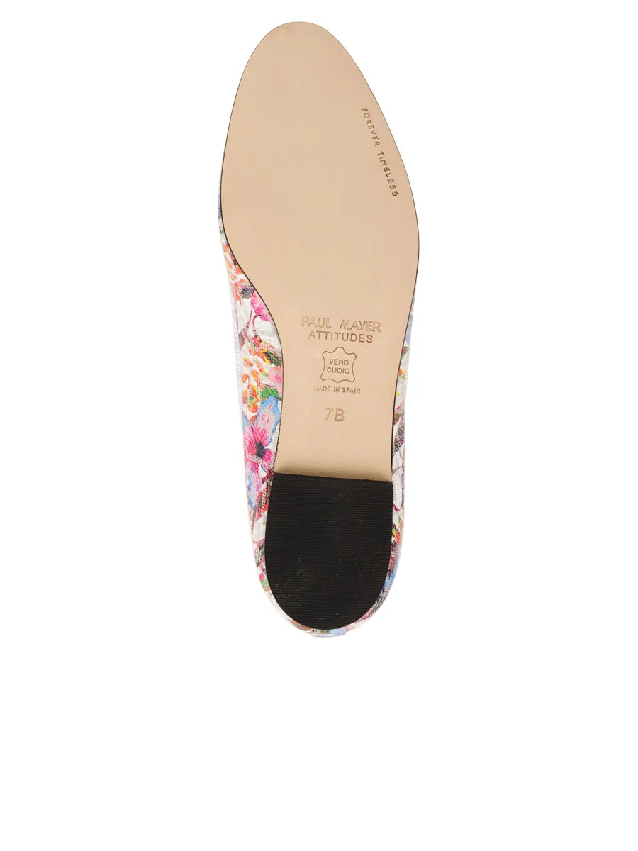 Luxe Printed Floral Ballet Flat