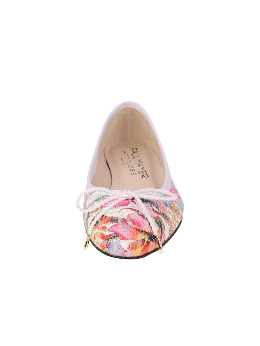 Luxe Printed Floral Ballet Flat