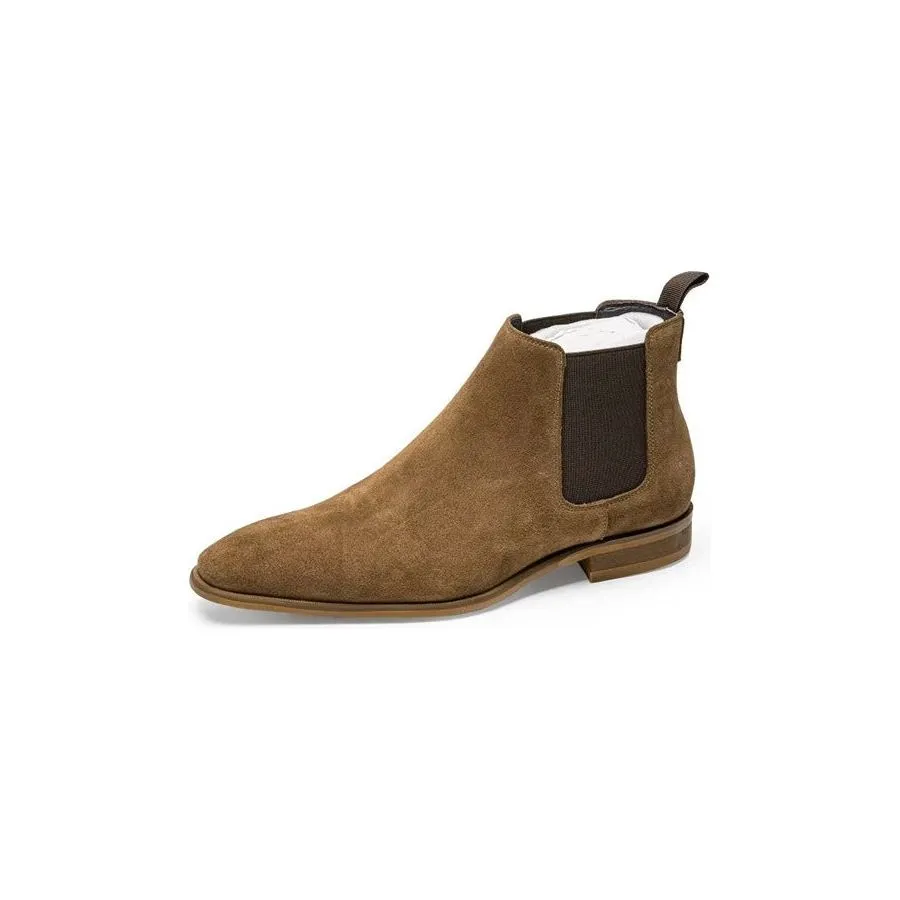 Luxury Leather Chic Fur-Lined Chelsea Boots