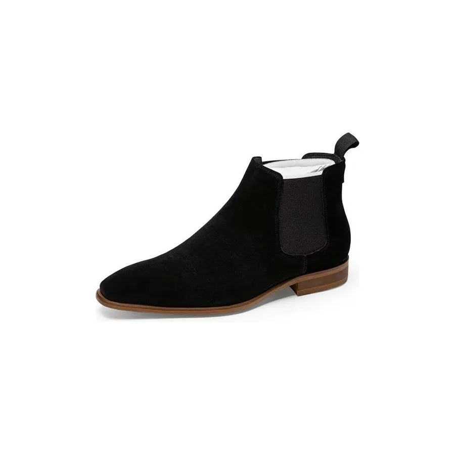 Luxury Leather Chic Fur-Lined Chelsea Boots