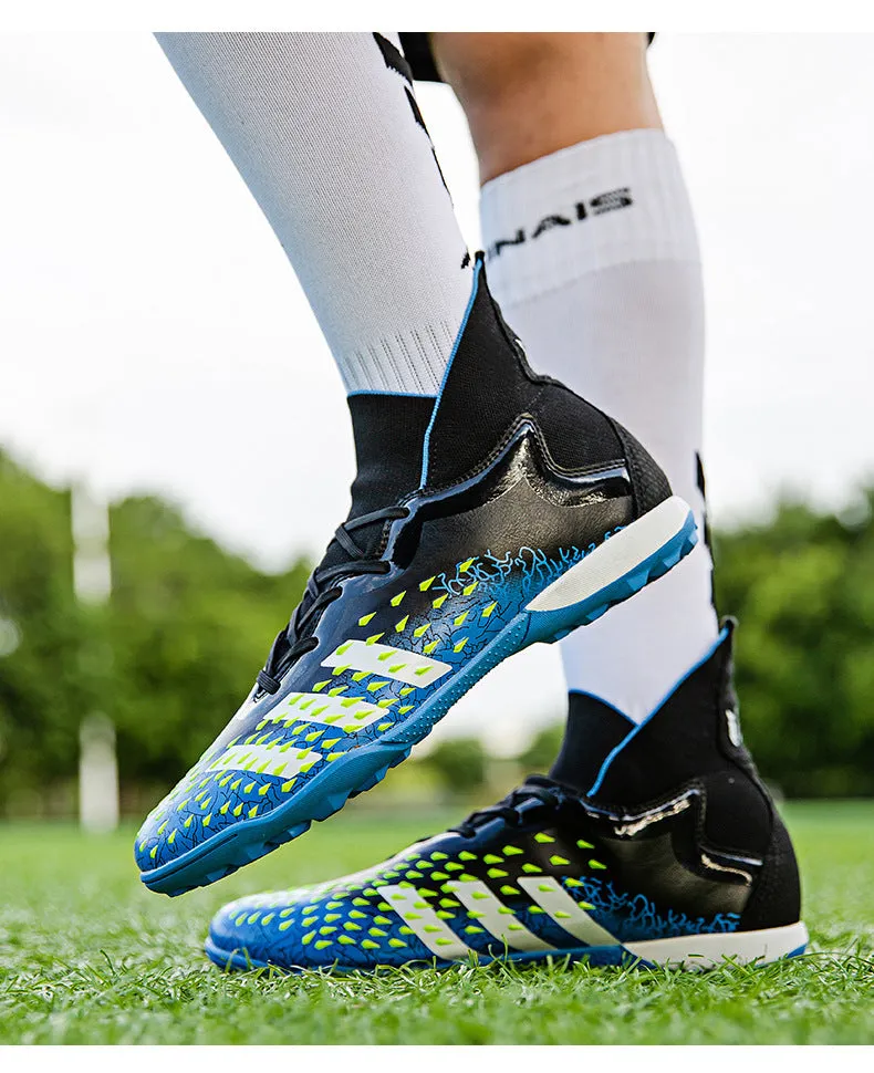 Non-Slip High-Top Soccer Cleats for Adult and Kids, Breathable