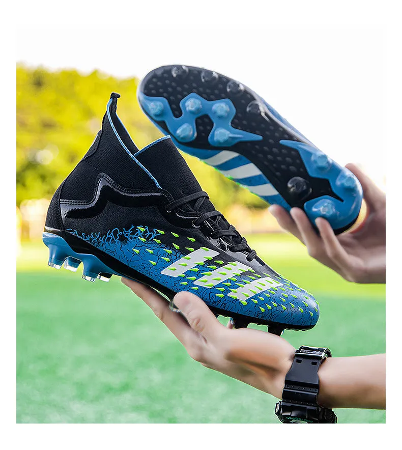 Non-Slip High-Top Soccer Cleats for Adult and Kids, Breathable