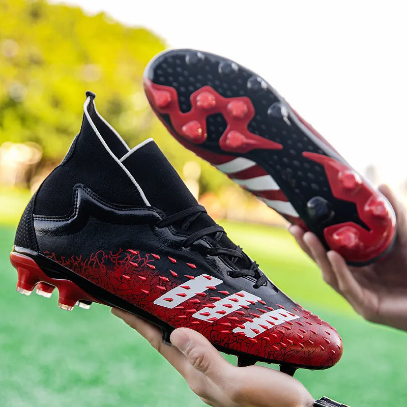 Non-Slip High-Top Soccer Cleats for Adult and Kids, Breathable