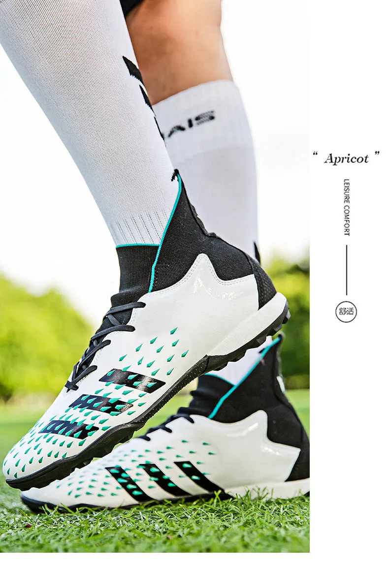 Non-Slip High-Top Soccer Cleats for Adult and Kids, Breathable