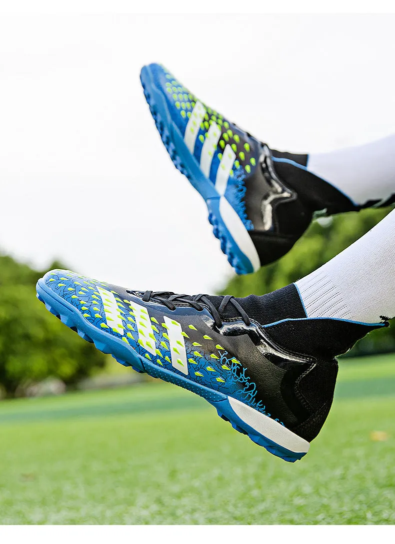 Non-Slip High-Top Soccer Cleats for Adult and Kids, Breathable