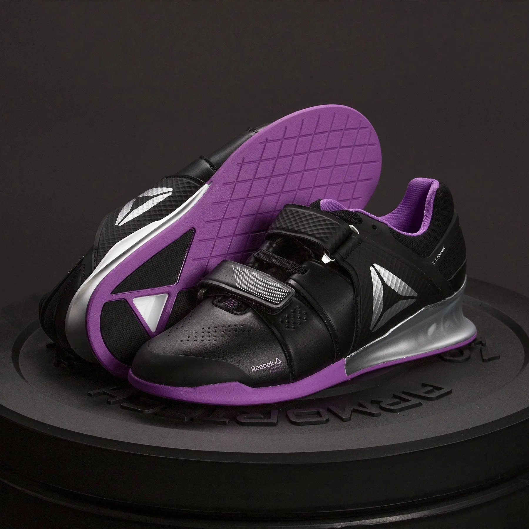 Reebok - Legacy Lifter Shoes - Women's - Black/Grape/White/Silver