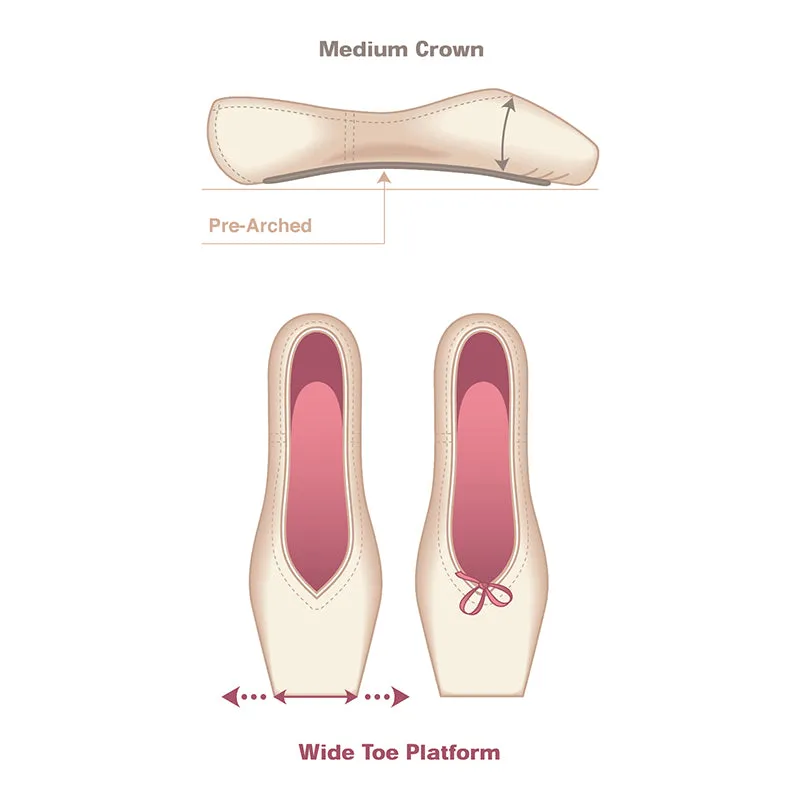 Russian Pointe Lumina Pointe Shoes - U-Cut