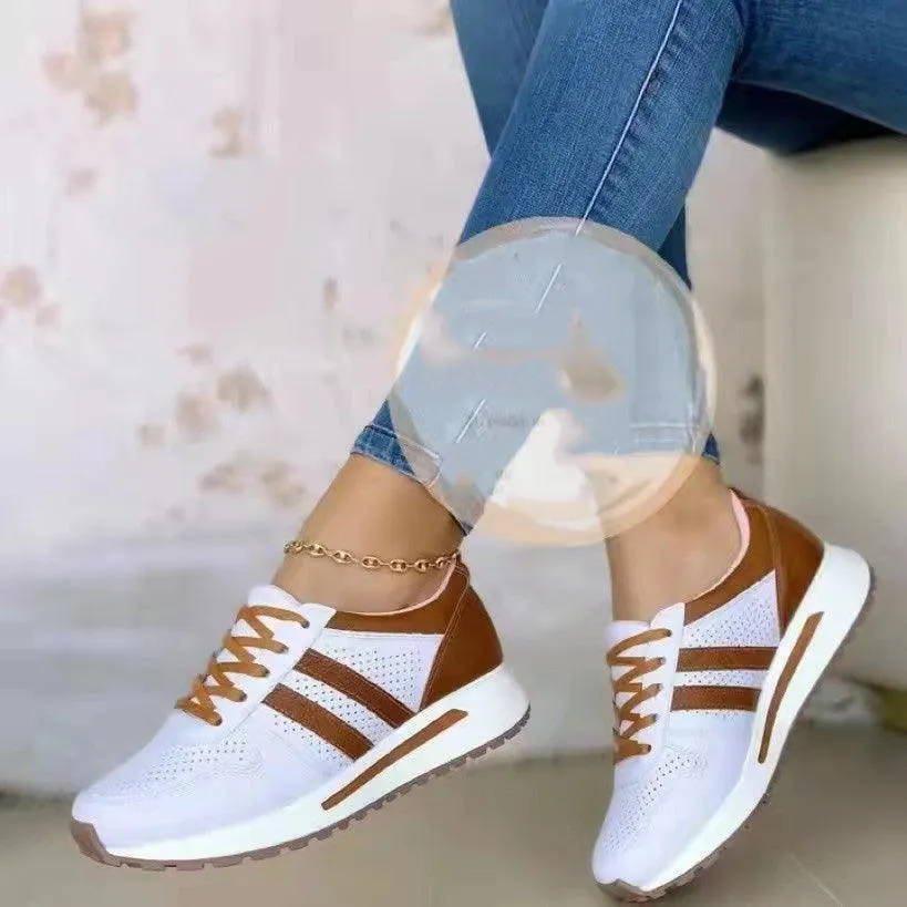 Spring And Summer Platform Wedge Casual And Comfortable European And American Breathable Shoes