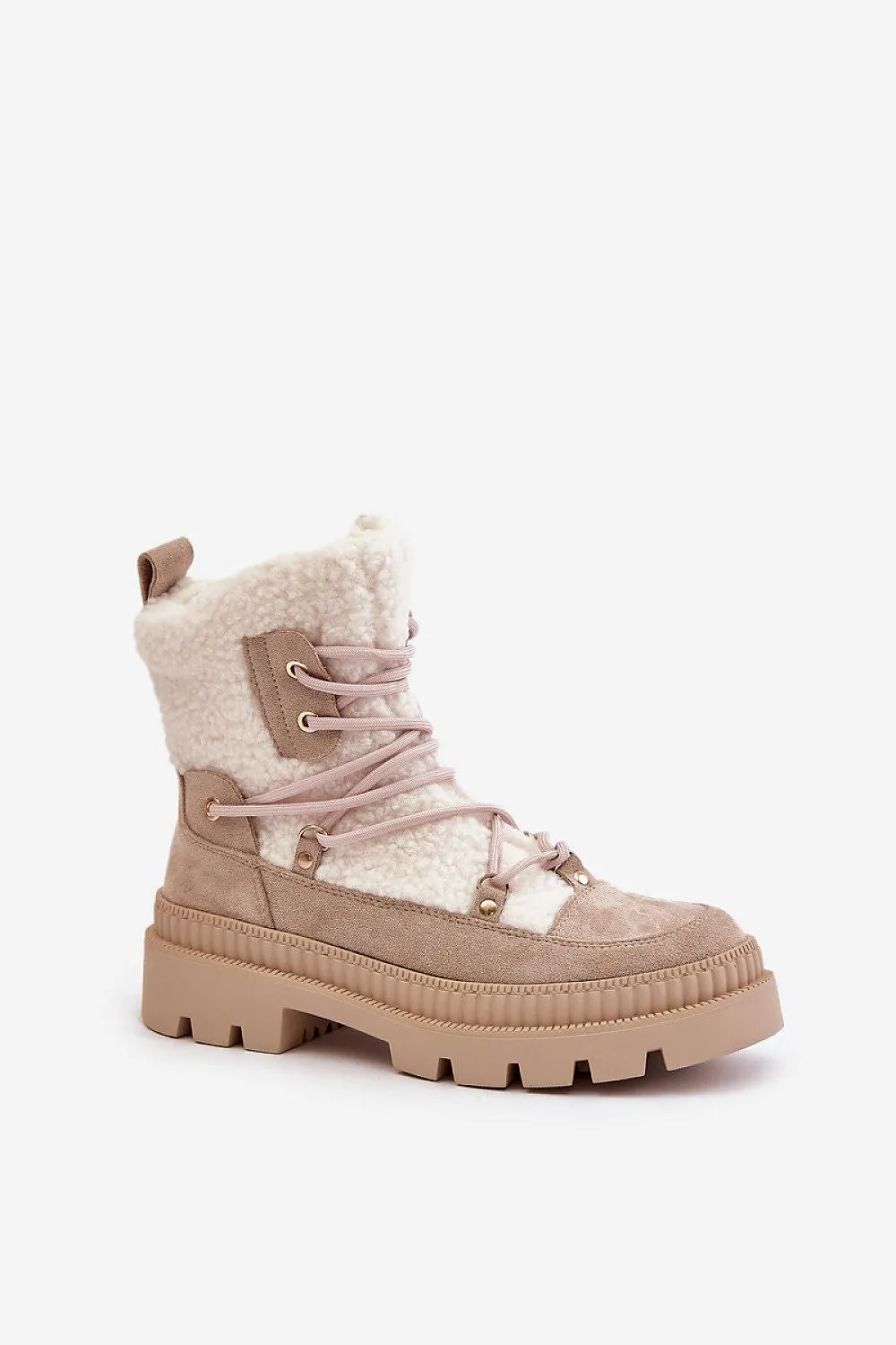 TEEK - Strung Laced Sheepskin Boots