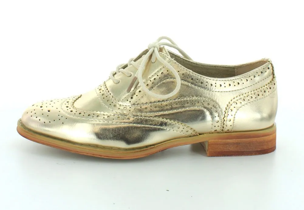 Wanted Shoes Women's Babe Oxford - Gold