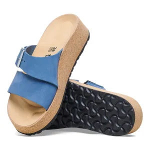 Women's Birkenstock Papillio Almina Nubuck Leather Color: Elemental Blue