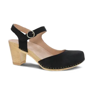 Women's Dansko Taytum Color: Black Milled Nubuck Sandal