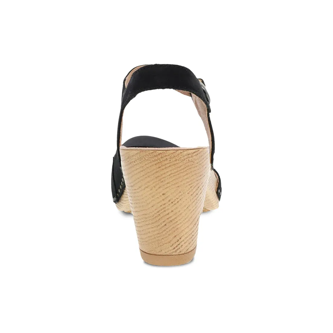 Women's Dansko Taytum Color: Black Milled Nubuck Sandal